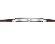 Tissot T Classic Tradition 5.5 Quartz White Dial Brown Leather Strap Watch For Men - T063.409.16.018.00