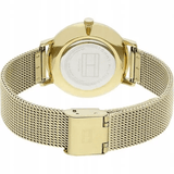 Tommy Hilfiger Jenna Quartz White Dial Gold Mesh Bracelet Watch For Women - 1781943