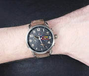 Tommy Hilfiger Briggs Chronograph Black Dial Brown Leather Strap Watch for Men - 1791425