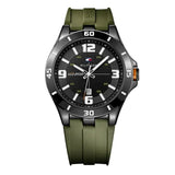 Tommy Hilfiger Drew Black Dial Green Rubber Strap Watch for Men - 1791065