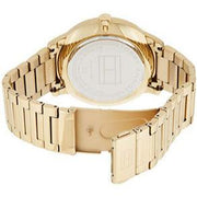 Tommy Hilfiger Hunter White Dial Gold Steel Strap Watch for Men - 1791609
