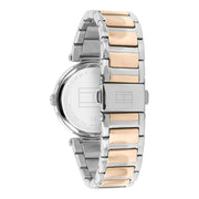 Tommy Hilfiger Lynn Quartz White Dial Two Tone Steel Strap Watch For Women - 1782236