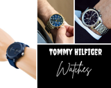 Tommy Hilfiger Denim Blue Dial Blue Rubber Strap Watch for Men - 1791556