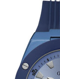 Guess Poseidon Blue Dial Blue Rubber Strap Watch for Men - GW0057G3