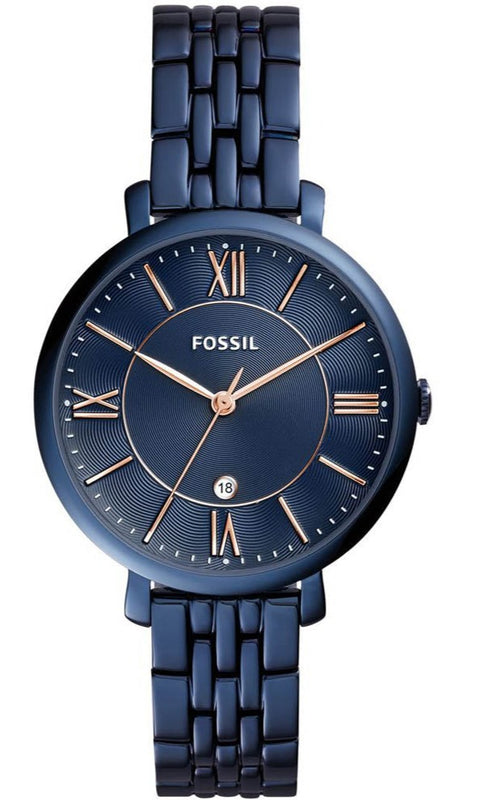 Fossil women's watch deals blue strap