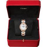 Cartier Ballon Bleu De Cartier Diamonds Mother of Pearl Dial Two Tone Steel Strap Watch for Women - W3BB0025