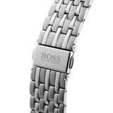 Hugo Boss Corporal Black Dial Silver Mesh Bracelet Watch for Men - 1513641