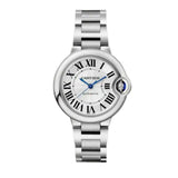 Cartier Ballon Bleu De Cartier Silver Dial Silver Steel Strap Watch for Women - WSBB0044