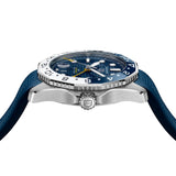 Tag Heuer Aquaracer Professional 300 GMT Automatic Blue Dial Blue Rubber Strap Watch for Men - WBP2010.FT6198