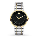 Movado 1881 Automatic Black Dial Two Tone Steel Strap Watch For Men - 0606916