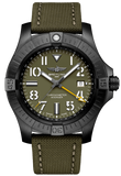 Breitling Avenger Automatic GMT 45 Night Mission Green Dial Green Nylon Strap Watch for Men - V323952A1L1X1