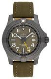 Breitling Avenger Automatic GMT 45 Night Mission Green Dial Green Nylon Strap Watch for Men - V323952A1L1X1