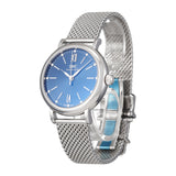 IWC Portofino Automatic Blue Dial Silver Mesh Bracelet Watch for Women - IW357404