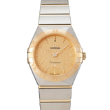 Omega Constellation Manhattan Yellow Dial Two Tone Steel Strap Watch for Women - 131.20.28.60.08.001