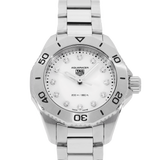 Tag Heuer Aquaracer Professional 200 Quartz Diamond Mother of Pearl Dial Silver Steel Strap Watch for Women - WBP1416.BA0622