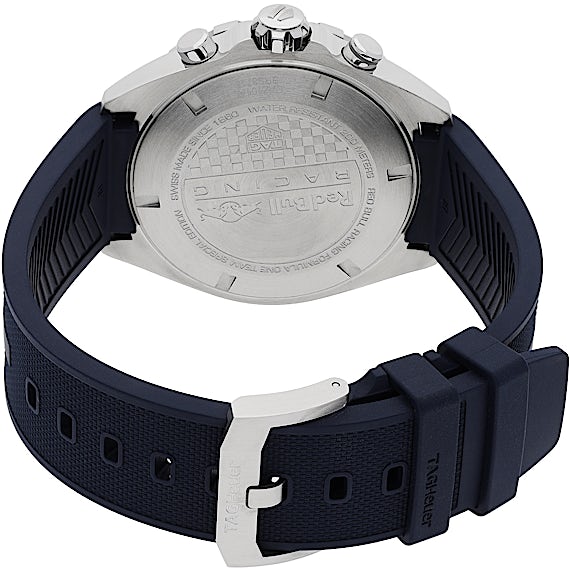 Tag Heuer Formula 1 Red Bull Racing Chronograph Blue Dial Blue Rubber Strap Watch for Men - CAZ101AL.FT8052