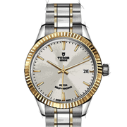 Tudor Style Automatic Silver Dial Two Tone Steel Strap Watch for Men - M12713-0003