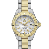 Tag Heuer Aquaracer Quartz Mother of Pearl Dial Two Tone Steel Strap Watch for Men - WBD1420.BB0321