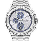 Maurice Lacroix Aikon Chronograph Silver Dial Silver Steel Strap Watch for Men - AI1018-SS002-131-1