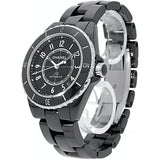 Chanel J12 Quartz Black Dial Black Steel Strap Watch for Women - J12 H5695