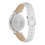 Versace Palazzo Empire White Dial White Leather Strap Watch for Women - VCO010017