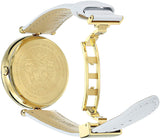 Versace Palazzo Empire White Dial White Leather Strap Watch for Women - VCO040017