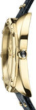 Versace Shadov Gold Dial Green Leather Strap Watch For Women - VEBM01018