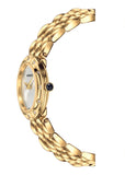 Versace V-Flare Quartz Silver Dial Gold Steel Strap Watch for Women - VEBN00818