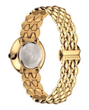 Versace V-Flare Quartz Silver Dial Gold Steel Strap Watch for Women - VEBN00818