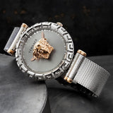 Versace Palazzo Empire Silver Dial Silver Mesh Bracelet Watch for Women - VEDV00419