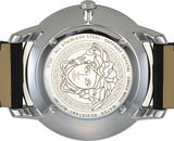 Versace V Urban Black Dial Black Leather Strap Watch for Men - VELQ00119