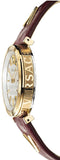 Versace V-Twist Silver Dial Red Leather Strap Watch for for Women - VELS00519