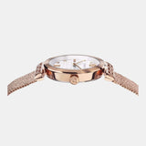 Versace Meander White Dial Rose Gold Mesh Bracelet Watch for Women - VELW00620