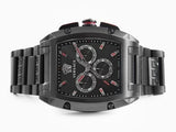 Versace Dominus Chronograph Quartz Black Dial Black Steel Strap Watch For Men - VE6H00623