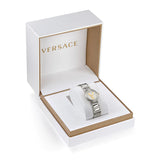 Versace Virtus Quartz White Dial Silver Steel Strap Watch For Women - VET300621
