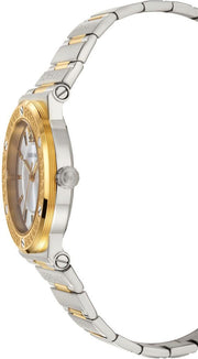 Versace Hellenyium Silver Dial Two Tone Steel Strap Watch for Women - VEVH00620