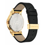 Versace Greca Black Dial Black Leather Strap Watch for Men - VEVI00220