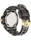 Versace Icon Active Chronograph Black Dial Black Steel Strap Watch for Men - VEZ700421