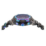 Versace Icon Active Chronograph Quartz Black Dial Black Steel Strap Watch For Men - VEZ701022