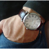 Tissot T Classic Dream White Dial Brown Leather Strap Watch for Men - T033.410.16.013.01