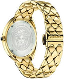 Versace Shadov Quartz Gold Dial Gold Steel Strap Watch for Women - VEBM00618