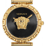 Versace Palazzo Empire Greca Black Dial Gold Mesh Bracelet Watch for Women - VEDV00519