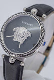 Versace Palazzo Empire Black Dial Black Leather Strap Watch for Women - VCO060017