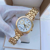 Versace Chronograph White Dial Gold Steel Strap Watch for Men - VBR060017
