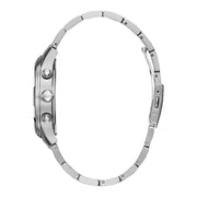 Guess Exec Quartz Silver Dial Silver Steel Strap Watch for Men - W0075G3