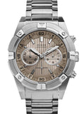 Guess Jolt Chronograph Grey Dial Silver Steel Strap Watch for Men - W0377G1