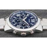 Guess Horizon Chronograph Quartz Blue Dial Silver Steel Strap Watch for Men - W0379G3