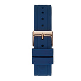 Guess Analog Quartz Blue Dial Blue Rubber Strap Watch For Women - W0562L3
