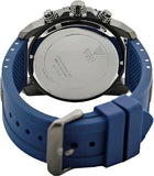 Guess Velocity Blue Dial Blue Rubber Strap Watch for Men - W0599G2