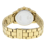 Guess Mini Sunrise Diamonds Silver Dial Gold Steel Strap Watch for Women - W0623L3